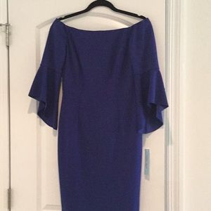 Antonio Melani Cobalt Blue Off the Shoulder Dress Size 4